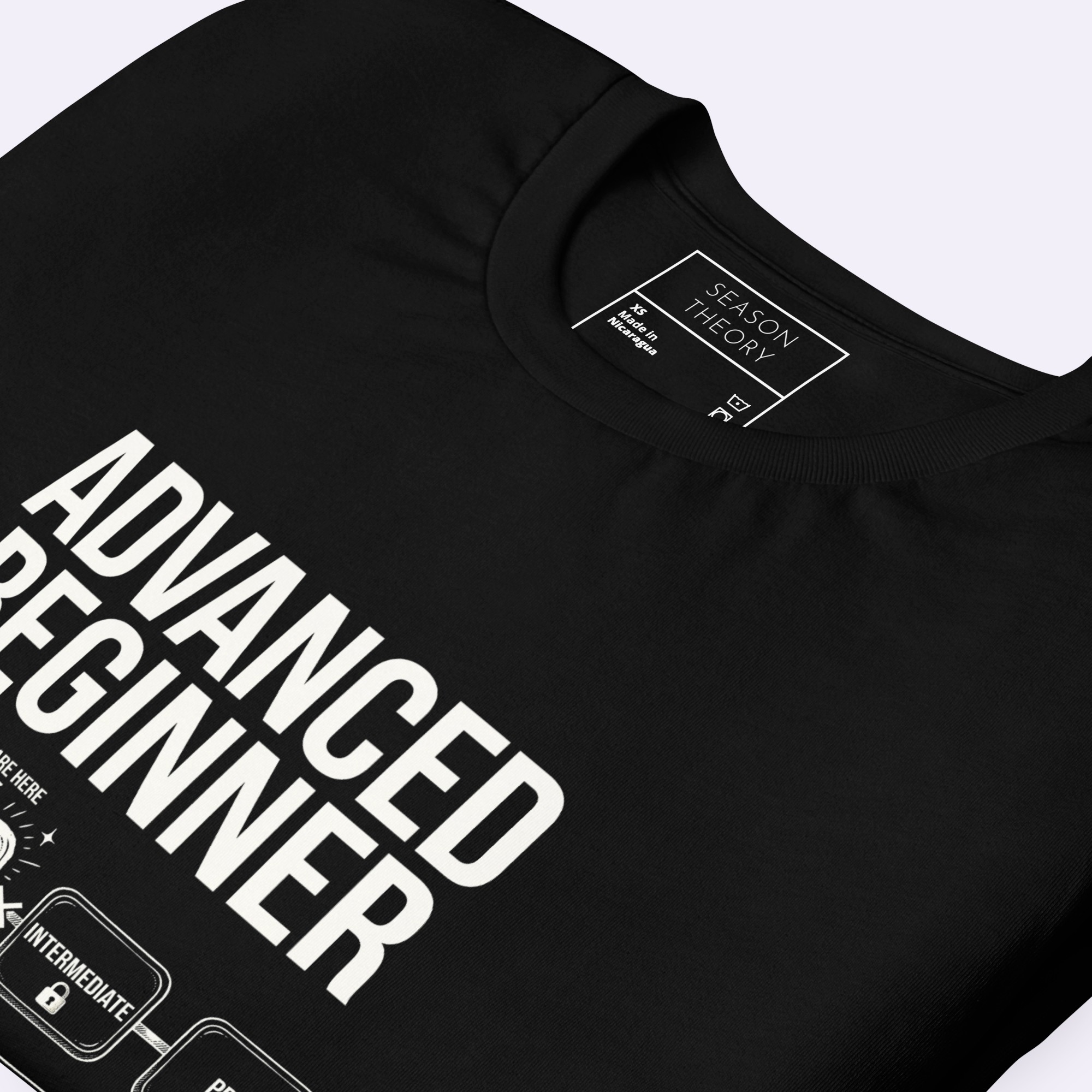 Advanced Beginner T-Shirt — Black - Görsel 5